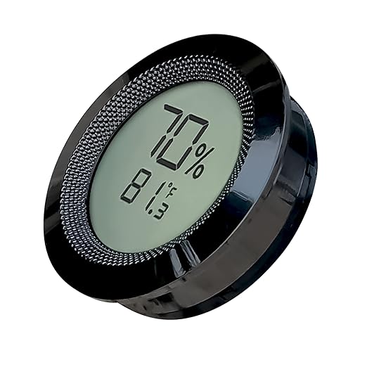 Prestige Import Group Round 2" Digital Hygrometer Thermometer for Cigar Humidors - Gun Metal - 2 Pieces by PrestigeImportGroup