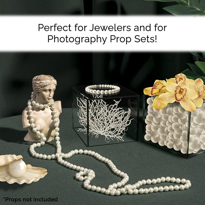 6 Pack 4 Inch Acrylic Display Riser Box with One Open Side Clear Versatile Square Plastic Retail Product Riser Storage Bin or Wedding Floral Centerpiece No Assembly by Marketing Holders - Image 2