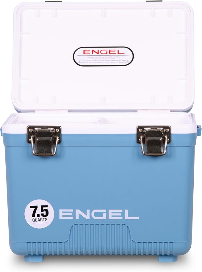 Engel UC7 7.5qt Leak-Proof, Air Tight, Drybox Cooler and Small Hard Shell Lunchbox for Men and Women by ENGEL