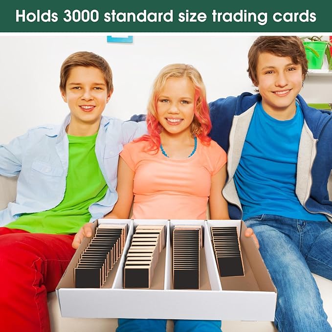 Yexiya 15 Pcs 3200 Count Sports Card Storage Boxes White Trading Card Box Collectible Trading for Soccer Baseball Game - Image 7