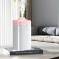 400ml Small Humidifier, Portable Mini Humidifier with 2 Modes Large Spray, USB Personal Desktop Humidifiers for Home Bedroom Car Office Travel Yoga with 7 Color LED Light, Auto Shut-Off, Bass Work by G-REGREATER