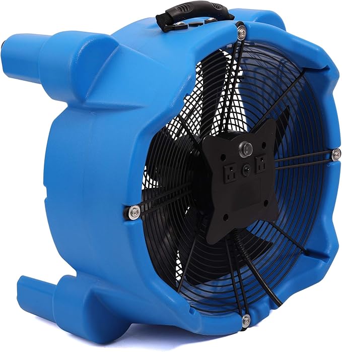 MOUNTO AM30DF 1/4 HP 3000 CFM Axial Air Mover Blower Fan - Powerful Down Draft Fan for Drying, Cooling, and Ventilation by MOUNTO