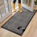 GORILLA GRIP 100% Waterproof All-Season WeatherMax Doormat, 60x24, US Designed Natural Rubber, Stain and Fade Resistant, Low Profile Indoor Outdoor Door Mats, Easy Clean Patio Mat, Gray Diamond by GorillaGrip