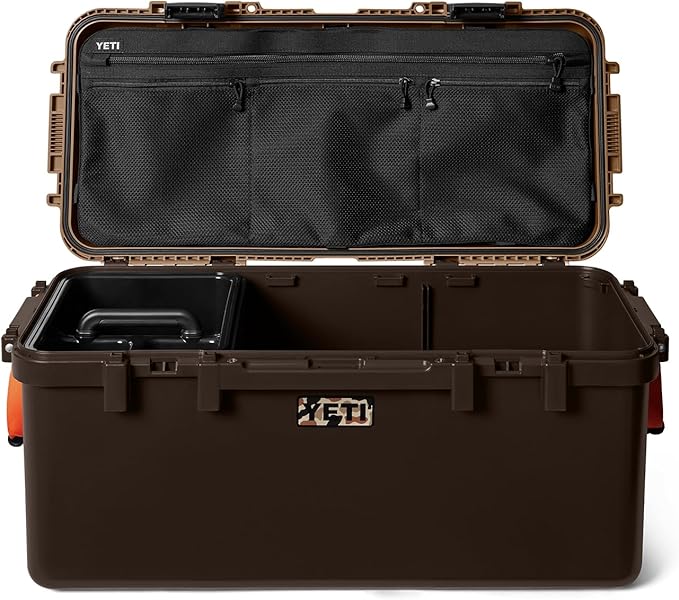 YETI LoadOut 60 GoBox Divided Waterproof Cargo Case, Dry Box, Camera Case, Fishing Tackle Box, Wetlands Brown - Image 8