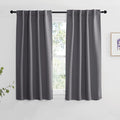 NICETOWN RV Curtains for Camper Windows - (Grey Color) 34x54 Inch, 2 Panels Set, Thermal Insulated Room Darkening Blackout Drapes/Draperies with Rod Pocket & Back Tab for Half Window by NICETOWN