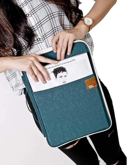 Document A4 Bag Case Waterproof Organizer Portfolio Office Travel Zipper Multi-Function Pouch - Image 7