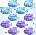 10PC Humidifier Cleaner Fish Universal Humidifier Tank Cleaner Works in All humidifiers and Fish Tanks Purifies Water, Prevent Hard Water Build-Up,Demineralization Cleaner(Blue Purple) by VZZNN