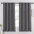 NICETOWN Blackout Window Curtain for Bedroom - (Grey Color) Home Decoration Thermal Insulated Room Darkening Drape/Drapery, W52 x L63 Inch, 8 Grommets/Rings Top, 1 Panel by NICETOWN
