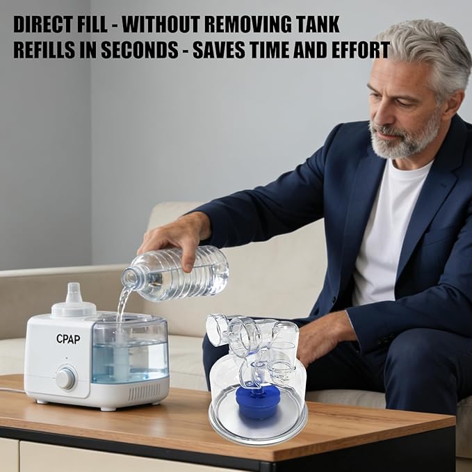 Multipurpose Humidifier Reservoir, Safe Construction, Fit Respiratory Devices, Simple Maintenance Compatible Water Container - Image 2