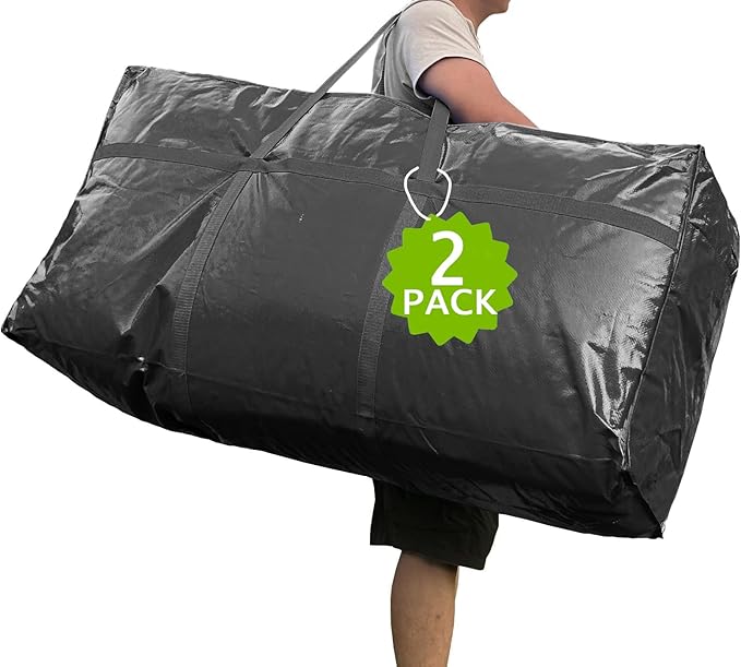 66 Gallon Extra Large Storage Bags, Huge Moving Bags Heavy Duty with Zipper and Stronger Handles, Big Foldable Duffle Bag for Travel - Storage Totes Moving Boxes for College, Christmas Tree, Bedding by MKOKYD