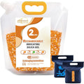 Silica Gel Desiccant Beads – Reusable Desiccant Bulk 3mm Beads for 3D Filament, Electronics, Cameras, Jewelry, and Safes (Orange White MIX, 2 LBS+1 Bag) by SorbcoPackagingLLC