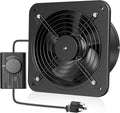 HG Power 10 Inch Exhaust Fan with Speed Controller, 988 CFM Kitchen Exhaust Fan with Damper, Metal Extractor Fan for Window, Attic, Ceiling, Basement Ventilation by HGPOWER