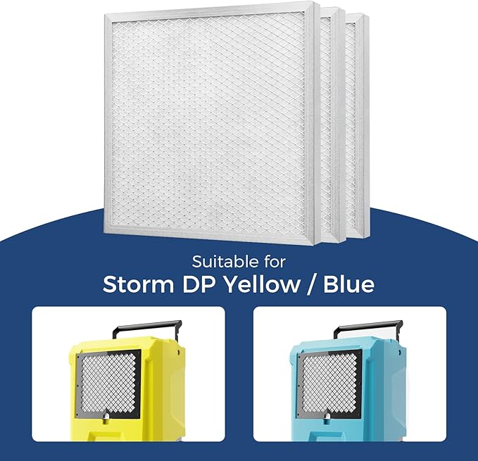 ALORAIR 3 Pack MERV-8 Filter for Commercial Dehumidifiers, Only Applicable to Storm DP Dehumidifier - Image 3