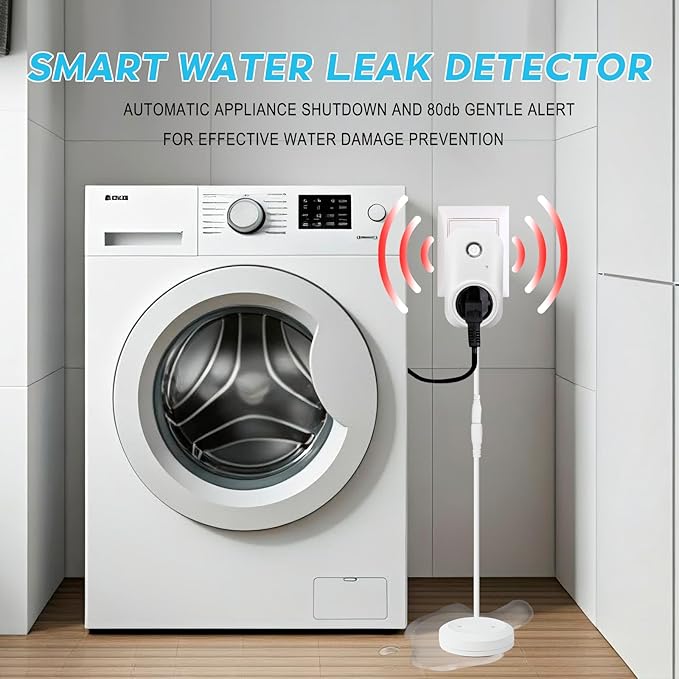 Smart Leak Detection Sensor - Water Leak Alarm with Real-Time Alerts for Home, Office & Basement Protection - Image 5