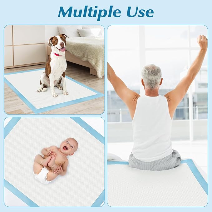 Super Absorbency Disposable Leakproof Underpads with Quick Drying for Baby, Adults, Puppy, Dog Bed Pee Pads, Extra Large, XXL Incontinence Pads, 30” x 36”, 50 Count - Image 6
