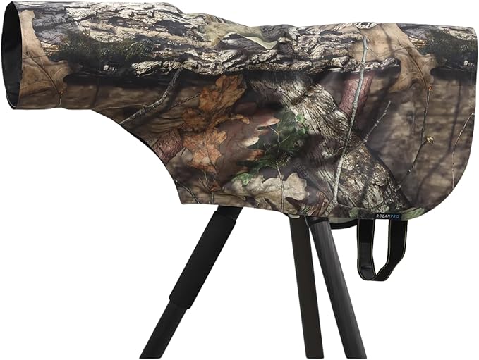ROLANPRO Waterproof Telephoto Lens Raincoat for Nikon Z 180-600mm, for Sony FE 200-600/300, for Fujifilm XF 150-600/200 etc- S Size Length is 60 cm #Brown Jungle by Rolanpro