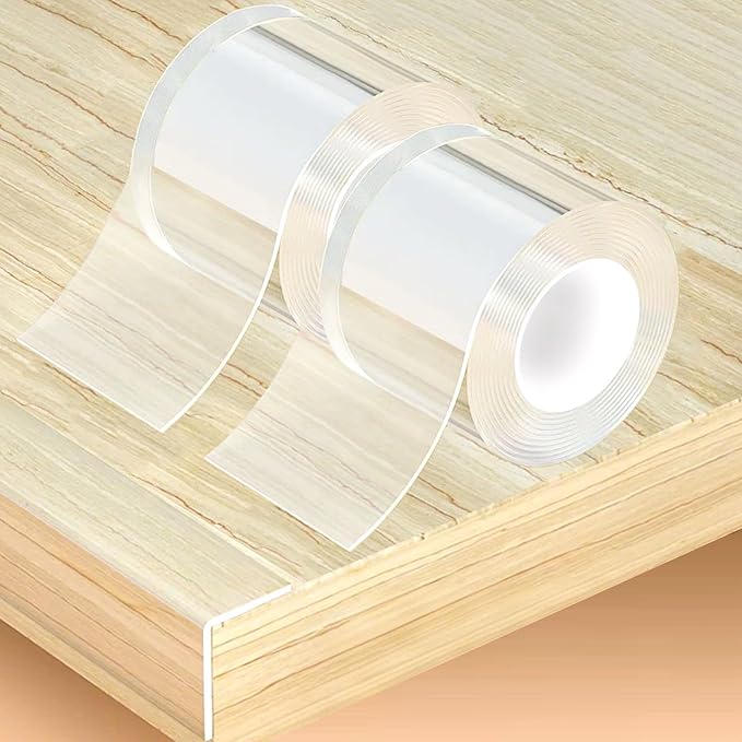 2 Rolls Clear Soft Corner Protectors for Furniture Strip,Sharp Edge & Table Bumper,Window Edge,Wall Protector, Soft Corner Guards Safe for Proof,Table Corner Protectors in Family,2.56 in x 13.12 FT by Unknown