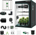 MARS HYDRO 4x4 Smart Grow Tent Kit Complete System,480W FC-E4800 APP WiFi Control Light 2646pcs LED,1680D High Reflective Mylar,with 6inch 32dB,402CFM Smart WiFi Control Ventilation System by MARSHYDRO