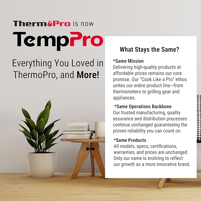 TempPro TP60-3 Digital Hygrometer Indoor Outdoor Thermometer Wireless Temperature and Humidity Gauge Monitor Room Thermometer with 500ft/150m Range Humidity Meter (Previously ThermoPro) - Image 9