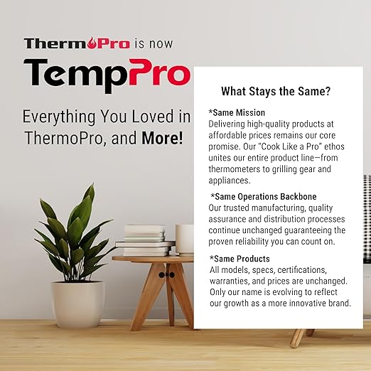 TempPro Indoor Outdoor Thermometer Wireless Hygrometer, 500FT Inside Outside Thermometer, Remote Temperature Monitor with Cold-Resistant Sensor, Outdoor Thermometers for Patio (Previously ThermoPro) - Image 8