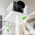GROWNEER Bathroom Exhaust Fan, 110 CFM 1.0 Sone Bathroom Fan No Attic Access Needed, Ceiling or Wall Mount, 7.68 x 9.25 inch, White by GROWNEER
