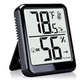 Room Thermometer Indoor Hygrometer Humidity Meter Gauge Digital Temperature and Humidity Sensor Monitor for Home Office House Pets Plants - AAA Battery Included by Ayawiss