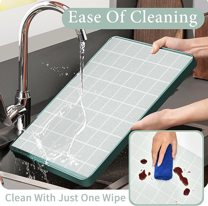 Drawer and Shelf Liner for Kitchen Cabinet: 17 in X 30 Ft Non Slip Waterproof Shelf Paper Non Adhesive Refrigerator Liners Light Gray Grid Easy Liners for Bathroom - Image 4