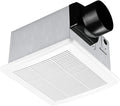 Tech Drive Bathroom Exhaust Fan 90 CFM 1.5 Sone, Very Quiet Ceiling Mounted Ventilation Fan,White Plastic Grille,Easy to Install by TechDrive