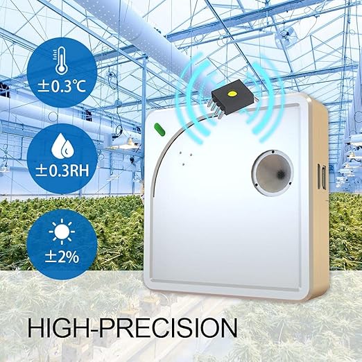 UbiBot WS1 WiFi Temperature & Humidity Sensor with Ambient Light Monitoring – Industrial-Grade Data Logger, 2.4GHz Wireless, 24/7 Alerts, External Probe Support, Free iOS/Android App, IFTTT Compatible - Image 2
