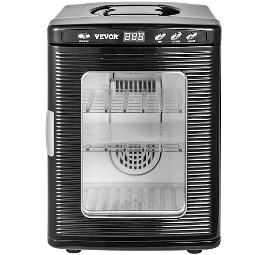 Happybuy Black Reptile Incubator 25L Scientific Lab Incubator Digital Incubator Cooling and Heating 5-42°C Reptile Egg Incubator 12V/110V Work for Small Reptiles - Image 9