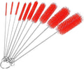 CiaraQ Bottle Cleaning Brushes, 8 Inch Nylon Tube Brush Set, Cleaner for Narrow Neck Bottles Cups with Hook, Set of 10pcs. by CiaraQ