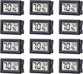 12 Pack Pgzsy Mini Small Digital Electronic Temperature Humidity Meters Gauge Indoor Thermometer Hygrometer LCD Display Fahrenheit (℉) for Humidors, Greenhouse, Garden by Pgzsy
