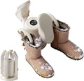 Boot Dryer, Shoe Dryer for Work Boots and Gloves, 4 Tubes with Timer, Rose Salt Remove Odor, Quiet Portable Shoe Dryer, Suitable for Ski Boots, Shoes, Gloves, Socks & Hats, Ivory by Sogee