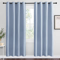NICETOWN Vintage Blue Blackout Curtains 78 inches Length for Living Room, 2 Panels, 55" Wide, Thermal Insulated Decoration Drapes for Bedroom Window by NICETOWN