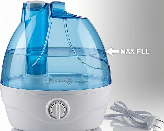 AquaOasis® Cool Mist Humidifier (2.2L Water Tank) Quiet Ultrasonic Humidifiers for Bedroom & Large room - Adjustable -360 Rotation Nozzle, Auto-Shut Off, Humidifiers for Babies Nursery & Whole House - Image 5