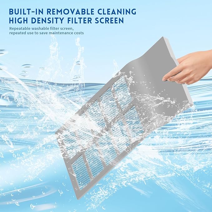 HD022 Rotary Dehumidifier for Bedroom with Drain Hose Ultra Quiet Small Portable Dehumidifiers for Basement Home Bathroom RV Dehumidifiers with Washable Filter Humidity Display Timer Mode - Image 9