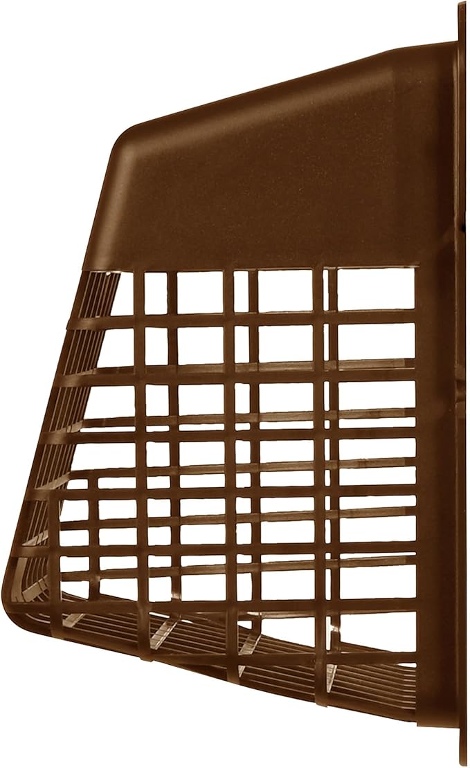 Deflecto Universal Bird Guard Dryer Vent Cover, For Use with 4 Inches Clothes Dryer Vents, Brown (UBGBB) - Image 6