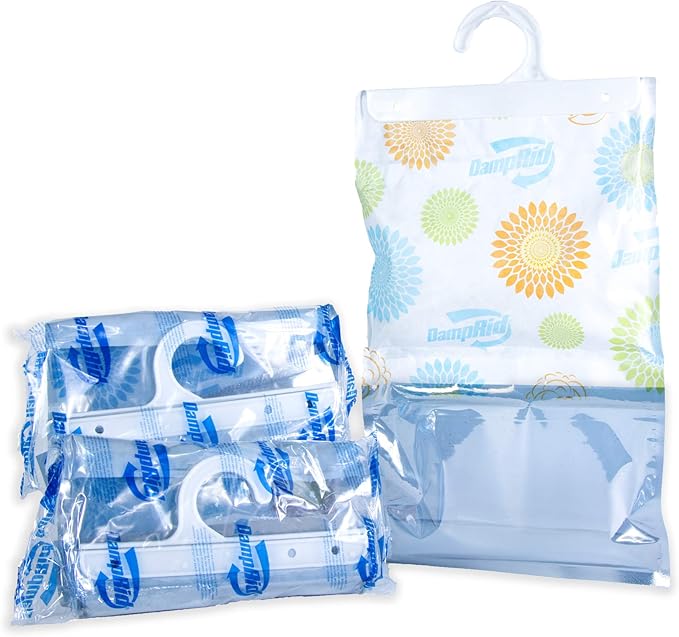 DampRid Hanging Bag, Moisture Absorber, Pack of 3 (16 oz. ea.), 3 Pack, Blue - Image 2