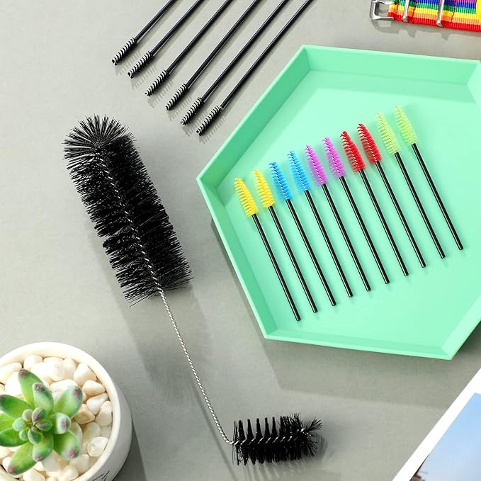 Hummingbird Feeder Cleaning Brush 19 Pieces 3 Size Mini Nylon Double Headed 2 in 1 Hummingbird Brush Hard to Reach Places Tiny Cleaning Kit(Black) - Image 6