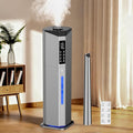 Humidifiers for Bedroom - GloryAir 2.38Gal/9L Dual Atomizers Top Fill Humidifier for Large Room 2000ft² with Auto Rotation 7-Color Light Humidistat Quiet Commercial Humidifiers for House Plants Baby by PeaceCozinessComfortable