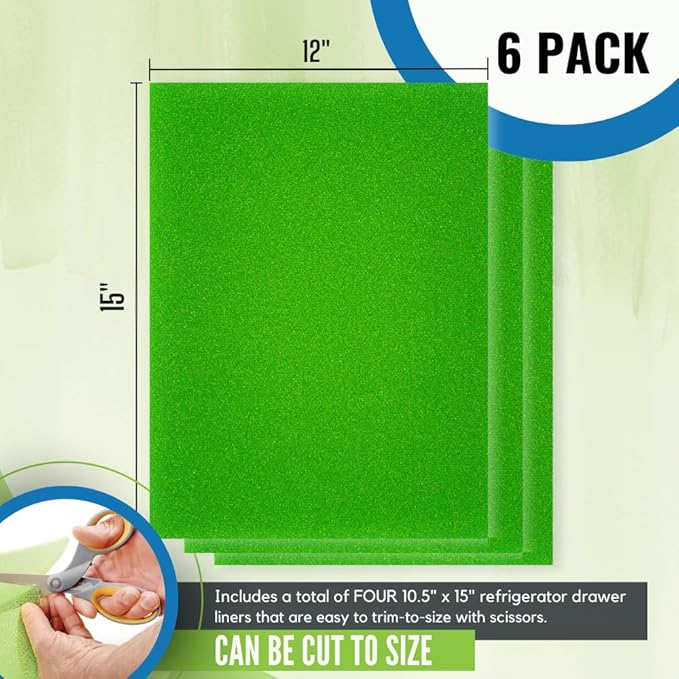 Fruit & Veggie Life Extender Drawer Liner - Refrigerator Organizers and Storage, Fridge Shelf Liners - Image 3