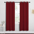 NICETOWN Burgundy Red Blackout Curtains 78 inches Length for Bedroom, 2 Panels, 42" Wide, Thermal Insulated Decoration Drapes for Office Window by NICETOWN