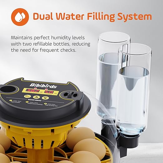 Incubators for Hatching Eggs with Automatic Egg Turning,Humidity Display Temperature Control,Auto Water Fill,Egg Candler,12 Egg Hatcher Incubate Chick Quail Duck Turkey Goose Parrot Bird - Image 3