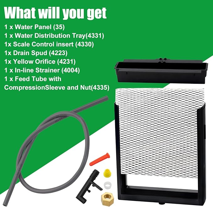 4793 Humidifier Filter Replacement Parts No. 10 Water Panel and 4079 Feed Tube for 550 558 Model - Image 5
