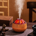 Portable Mini Humidifier, Colorful, Cool Mist, USB Powered Perfect for Desk Bedroom Indoor Plant Quiet Colorful Night Light (Lightwood) by MCOURASOY