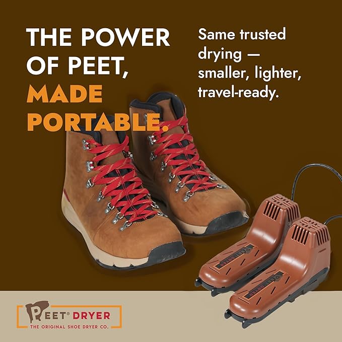 PEET, Power Plus Dryer, Lightweight & Portable Boot Dryer, Travel Shoe Dryer for Work Boots, Sneakers, Ski Boots, Cleats, Athletic Shoes - Image 2