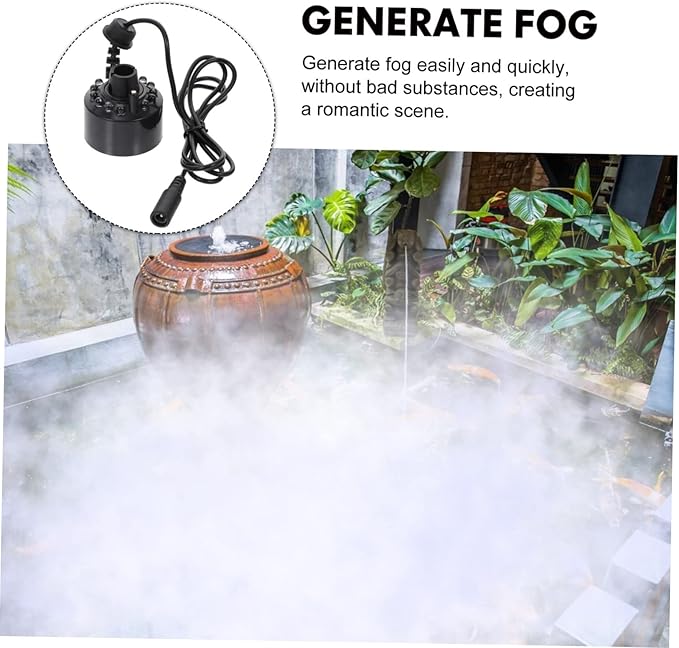 Fog Maker with Light Mist Effect Ultrasonic Atomizing Head for Fish Tank Rockery Aquarium Indoor Garden Bonsai Decor Low Noise Machine - Image 7