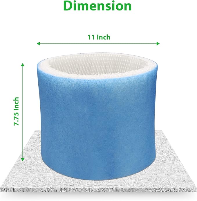 Smilyan 2 Pack Upgraded Blue Mesh HC-14 Humidifier Replacement Wicking Filter E for Honeywell HCM-6009 HCM-6011 HEV680 HEV685 Series, Part # HC14PF3 HC-14V1 HC-14 HC-14N - Image 5