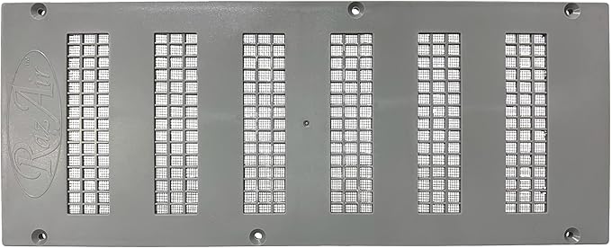 RazAir™ Crawlspace Vent with Screen 16"x6.5" - Easy Install - Weatherproof & Sturdy Paintable ABS Polymer, Moisture Mold Reducing Great for Crawlspace, Garage, Attic, Soffit, and Undereave by RazAir