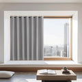 NICETOWN Blackout Curtains 72 inches Long, Grommet Privacy Window Treatment Thermal Insulated Room Darkening Sliding Glass Door Drape for Bedroom Living Room, 1 Panel, W100 x L72, Silver Grey by NICETOWN